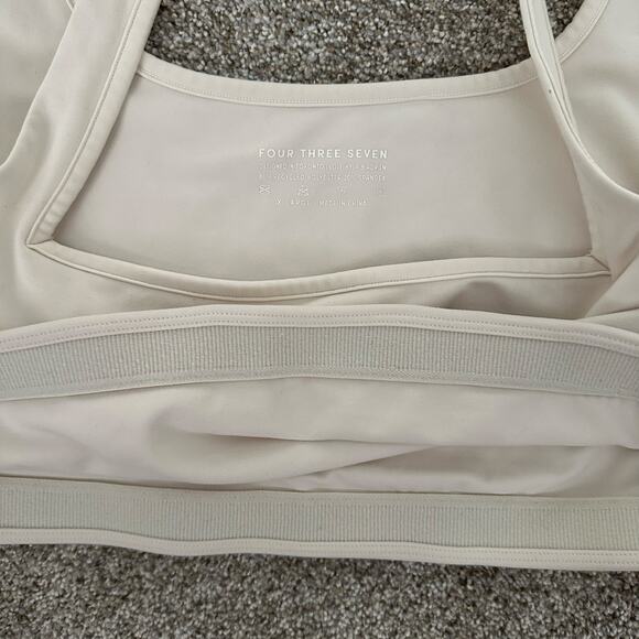 437 Off White Sports Bra Size XL - Picture 3 of 5